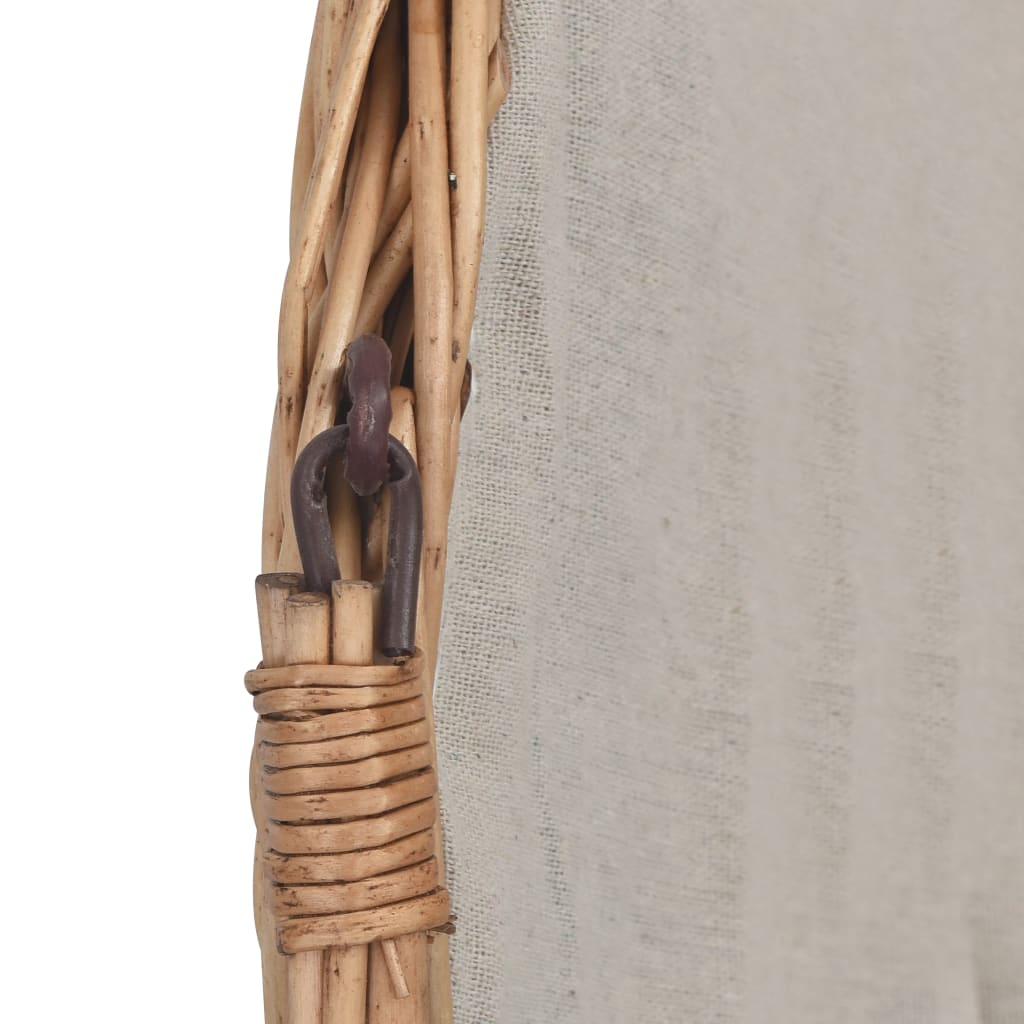 Cesto para lenha com pega 61,5x46,5x58 cm salgueiro castanho