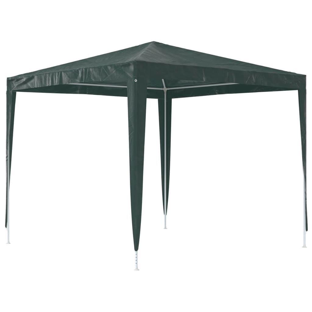 Tenda para festas 2,5x2,5 m 90 g/m² verde