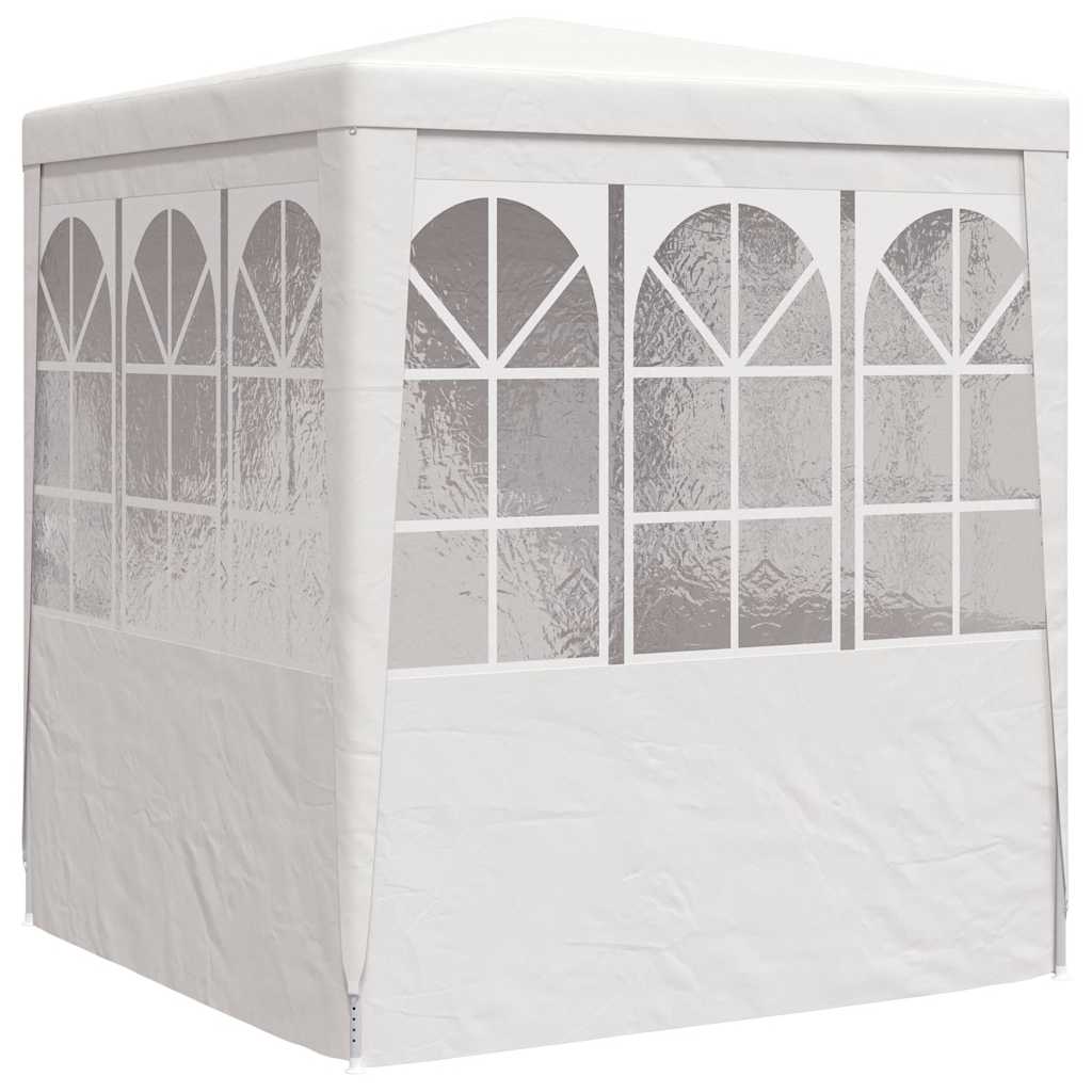 Tenda festas com paredes laterais 2,5x2,5m 90g/m² branco