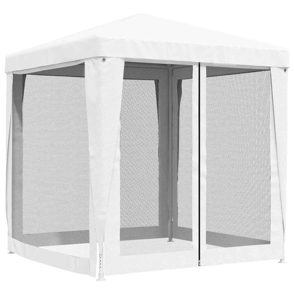Tenda para festas com 4 paredes laterais em rede 2x2 m branco