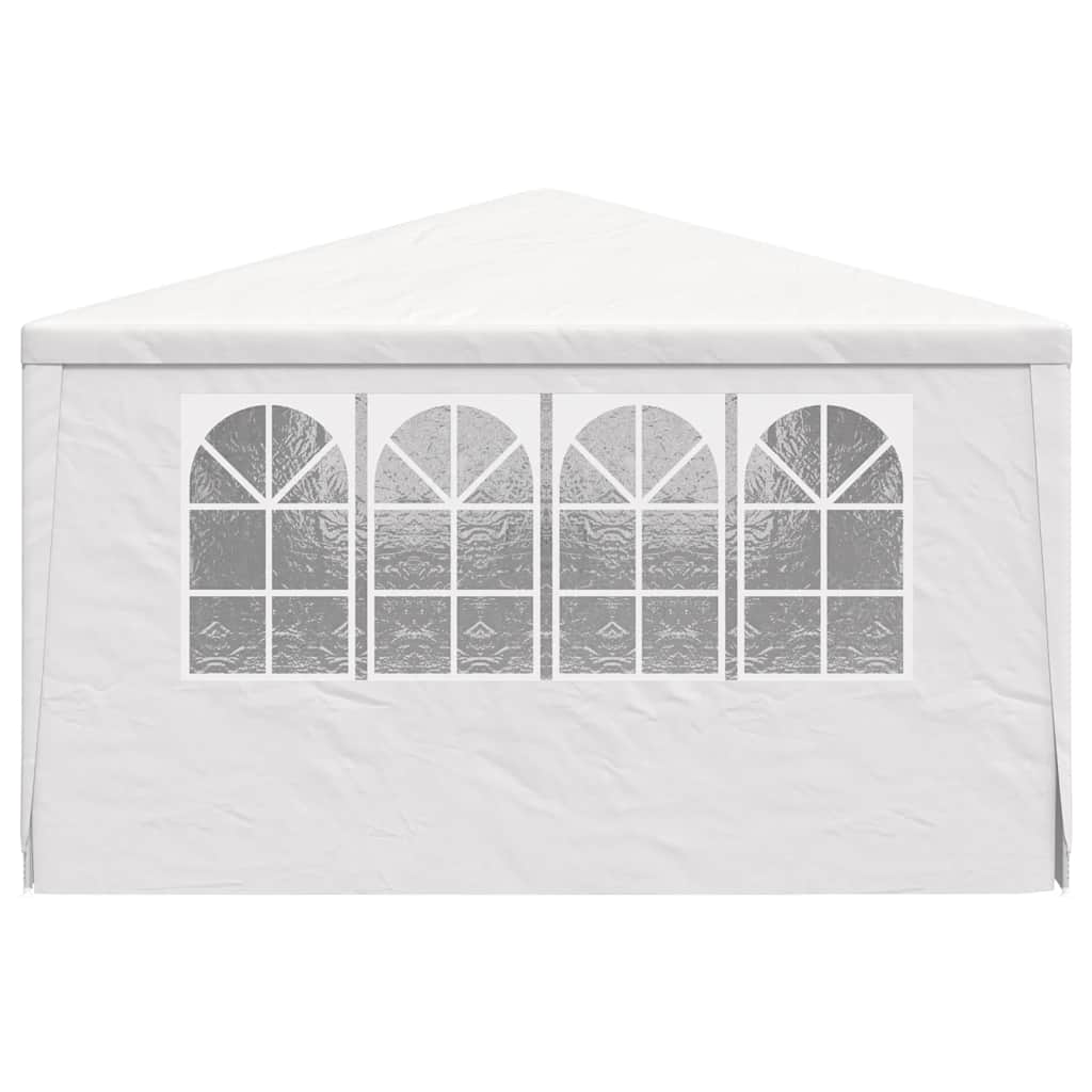 Tenda festas profissional + paredes laterais 4x6m 90g/m² branco