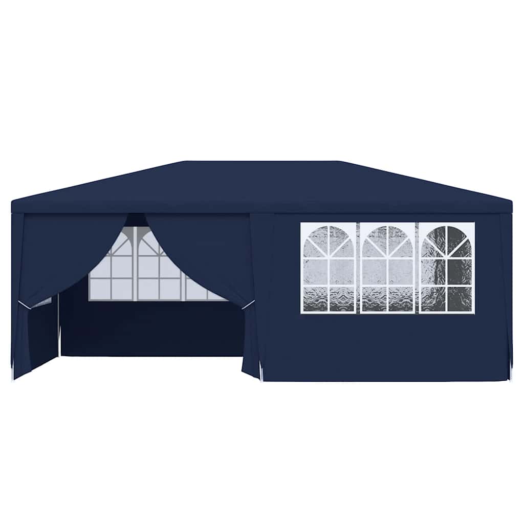 Tenda festas profissional c/ paredes laterais 4x6m 90g/m² azul
