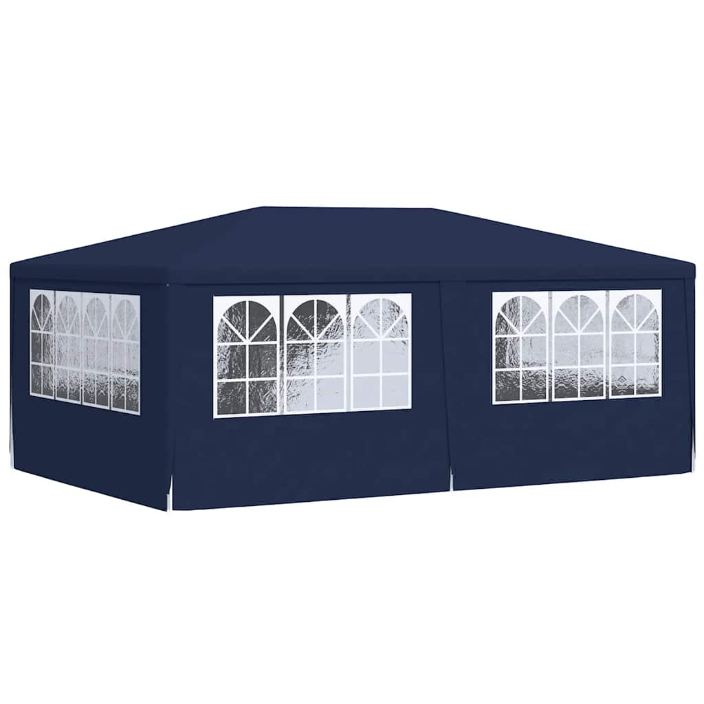 Tenda festas profissional c/ paredes laterais 4x6m 90g/m² azul