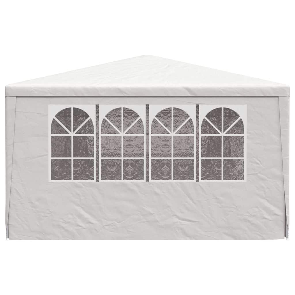 Tenda festas profissional + paredes laterais 4x9m 90g/m² branco