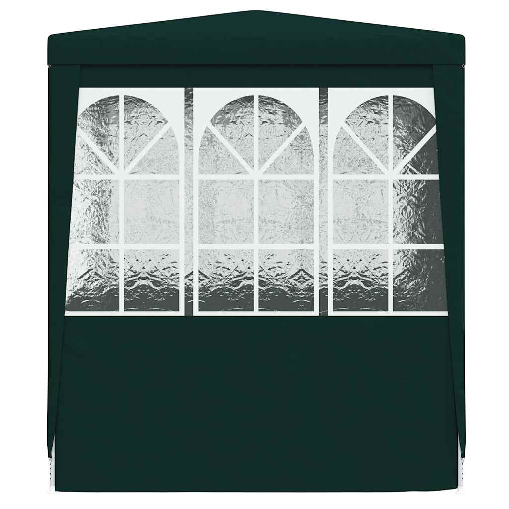 Tenda festas profissional c/ paredes laterais 2x2m 90g/m² verde