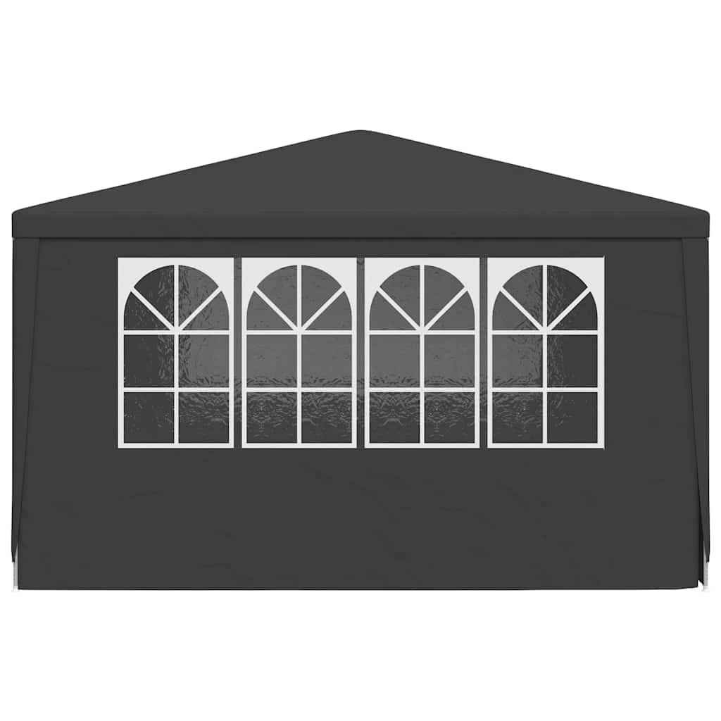 Tenda festas com paredes laterais 4x4m 90g/m² antracite