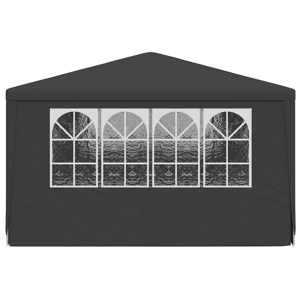 Tenda festas com paredes laterais 4x6m 90g/m² antracite
