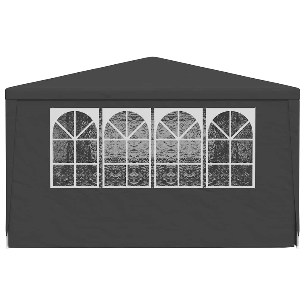 Tenda festas com paredes laterais 4x9m 90g/m² antracite