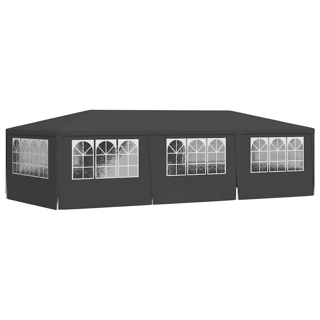 Tenda festas com paredes laterais 4x9m 90g/m² antracite