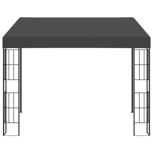 Gazebo de montagem na parede 3x3 m tecido antracite