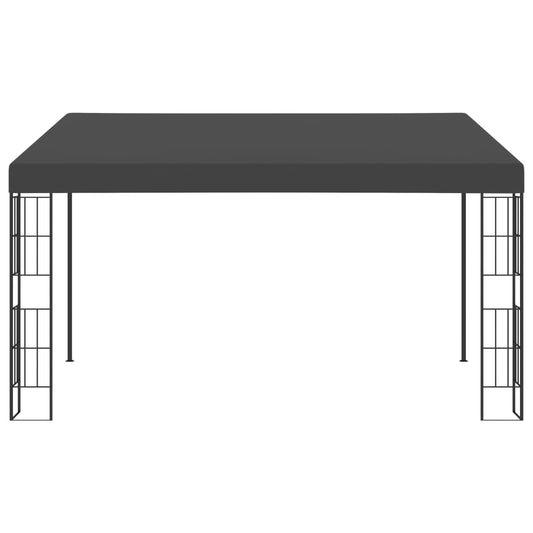 Gazebo de montagem na parede 3x4 m tecido antracite