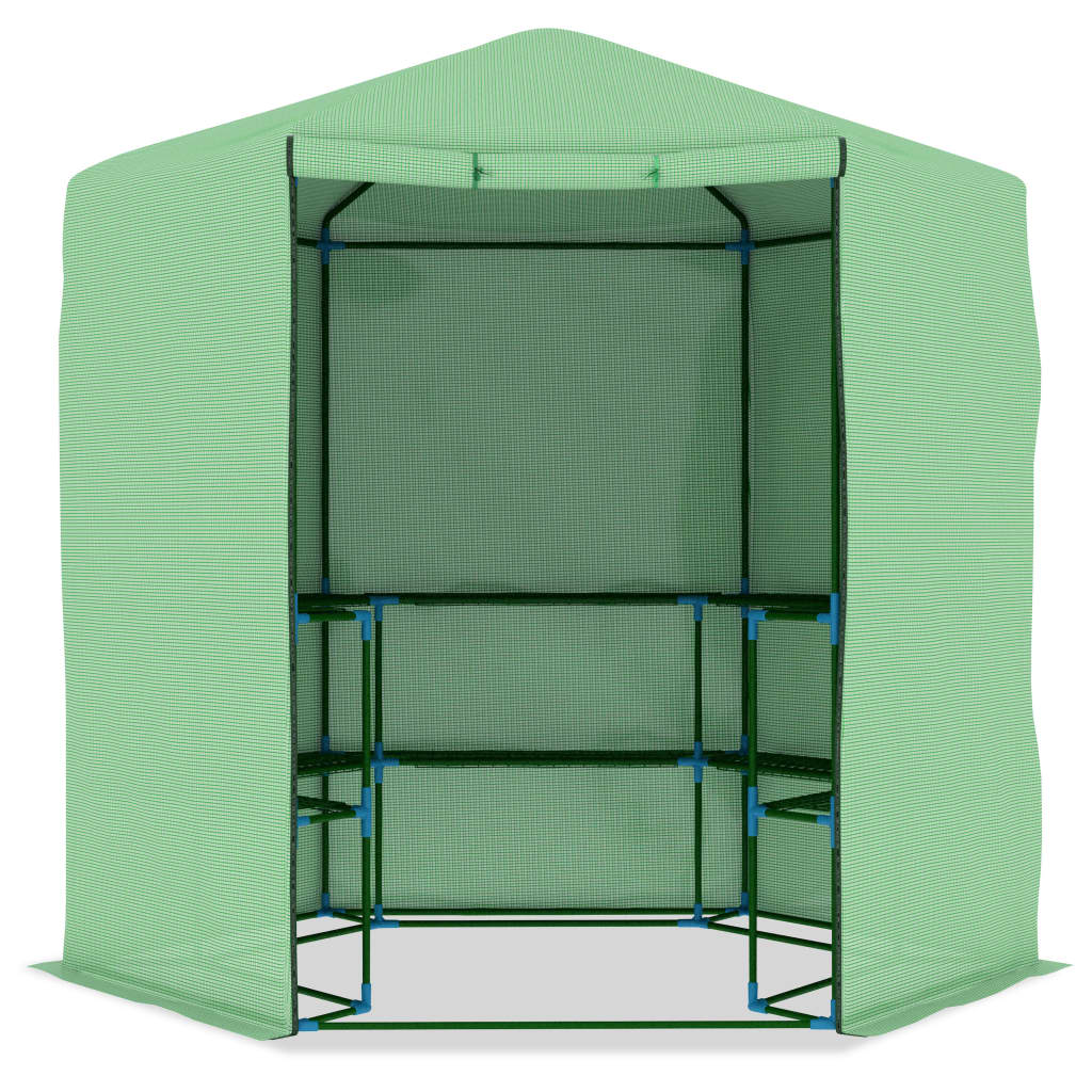 Estufa com prateleiras 227x223 cm aço