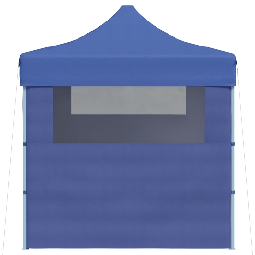 Tenda dobrável profissional festas 3 paredes 3x4 m aço azul