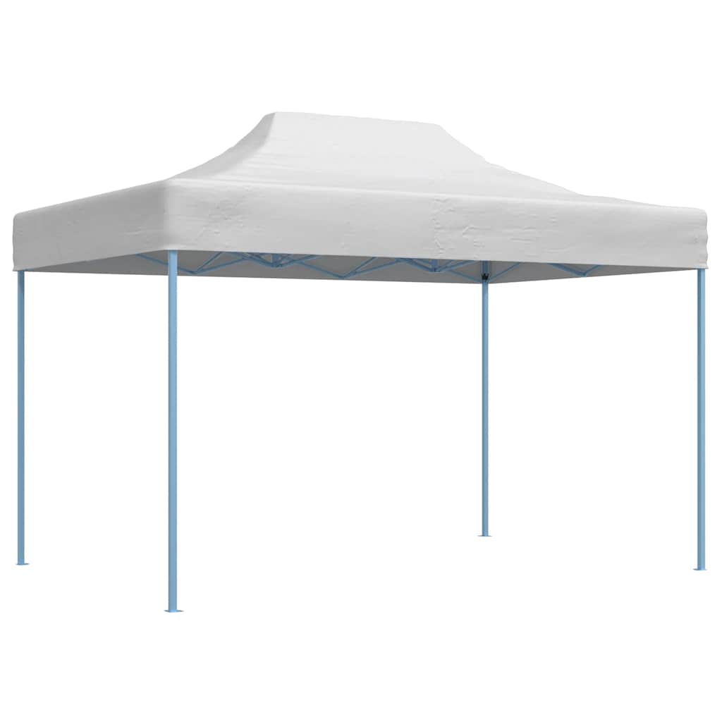 Tenda dobrável profissional para festas 280x410x315 cm aço branco