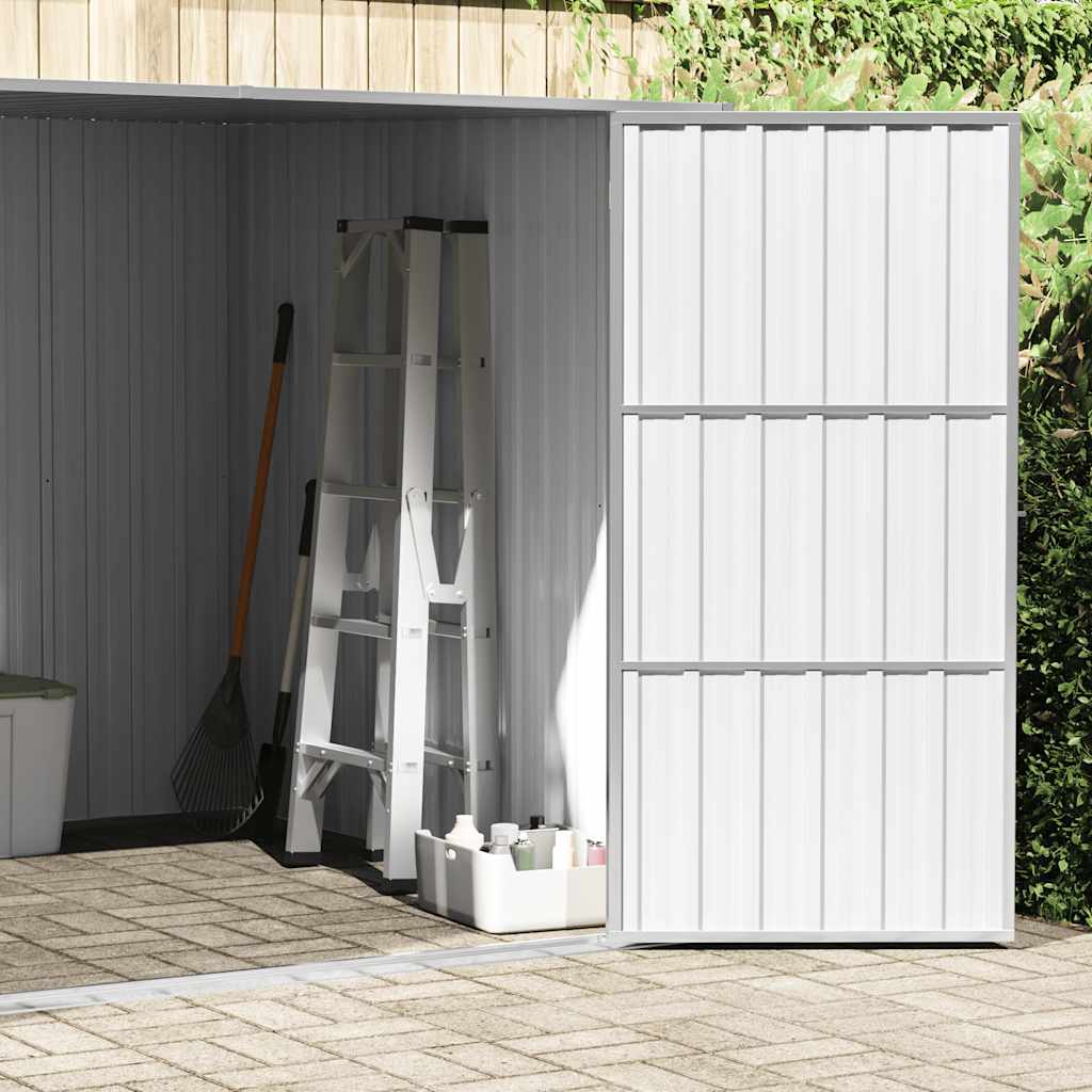 Abrigo de jardim 195x198x159 cm aço galvanizado verde