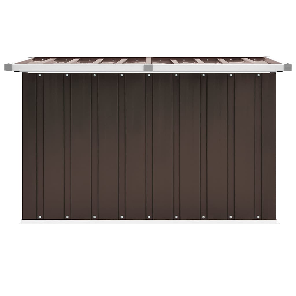 Caixa de armazenamento de jardim marrom 109x67x65 cm