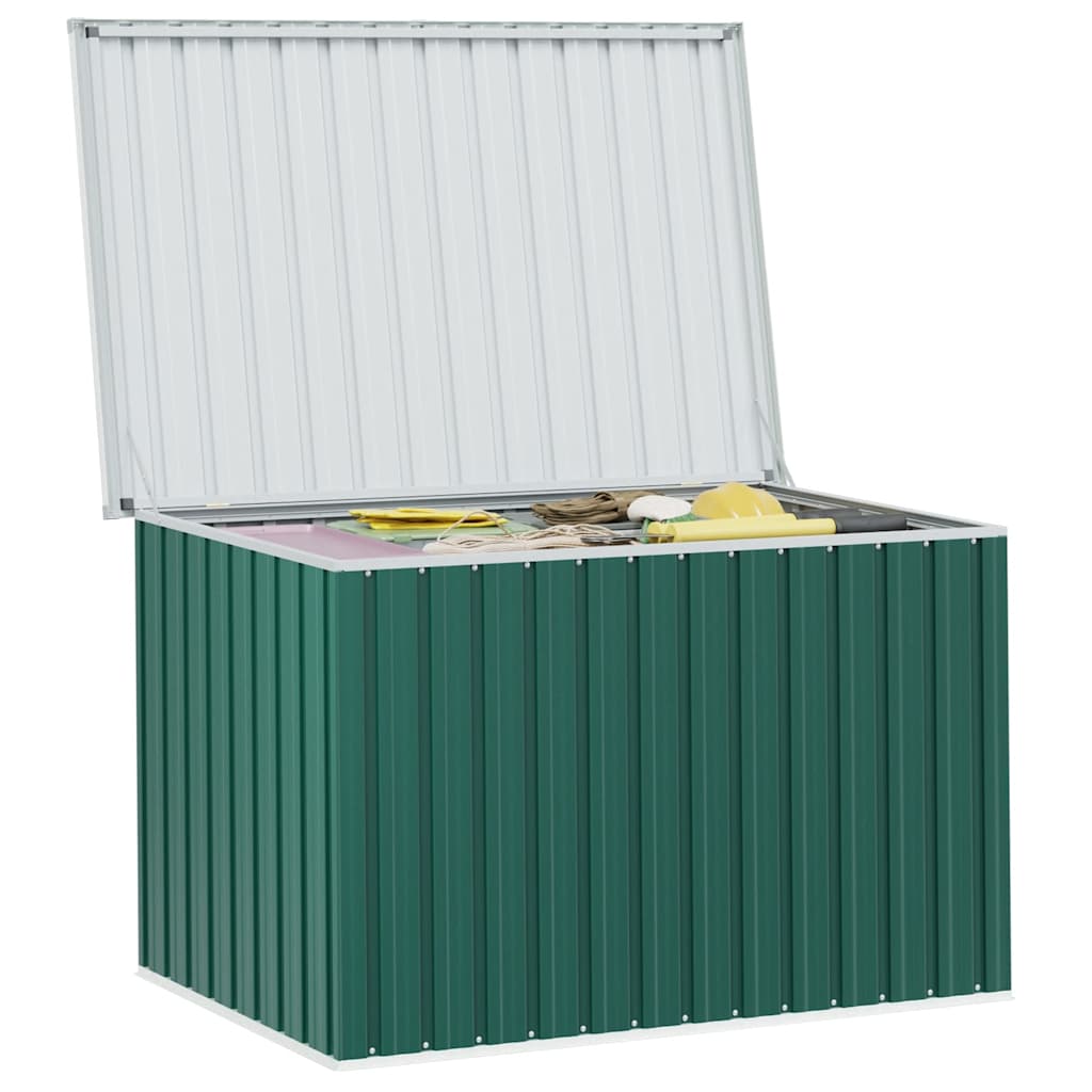 Caixa de arrumação para jardim 149x99x93 cm verde