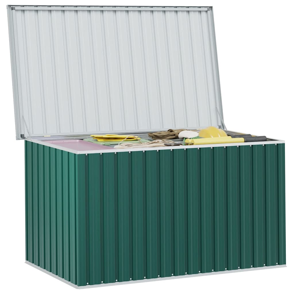Caixa de arrumação para jardim 171x99x93 cm verde