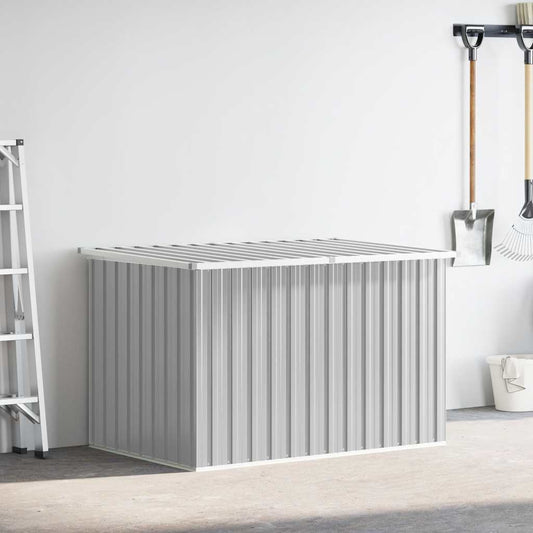 Caixa de arrumação para jardim 171x99x93 cm cinzento