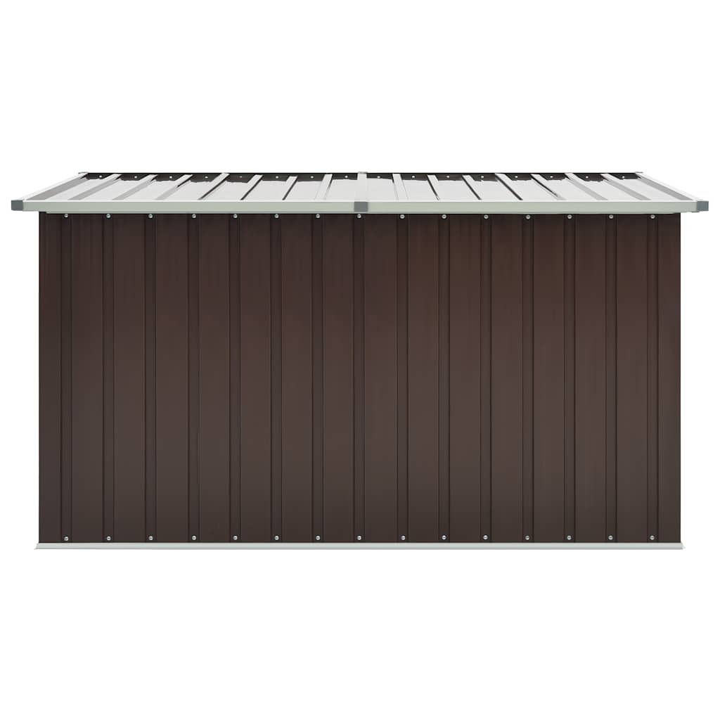 Caixa de arrumação para jardim 171x99x93 cm castanho