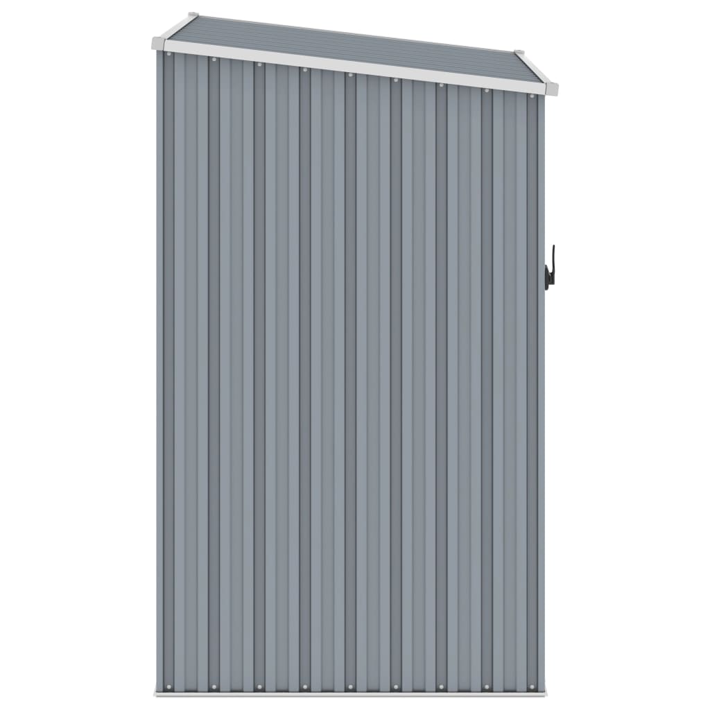 Abrigo de jardim 87x98x159 cm aço galvanizado cinzento