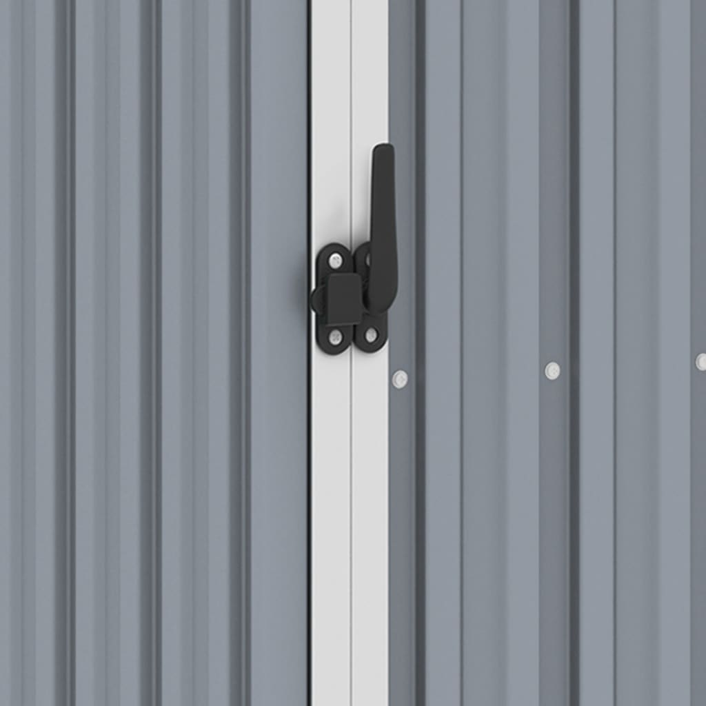 Abrigo de jardim 87x98x159 cm aço galvanizado cinzento