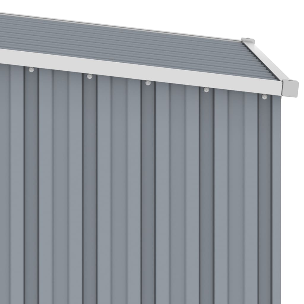 Abrigo de jardim 87x98x159 cm aço galvanizado cinzento