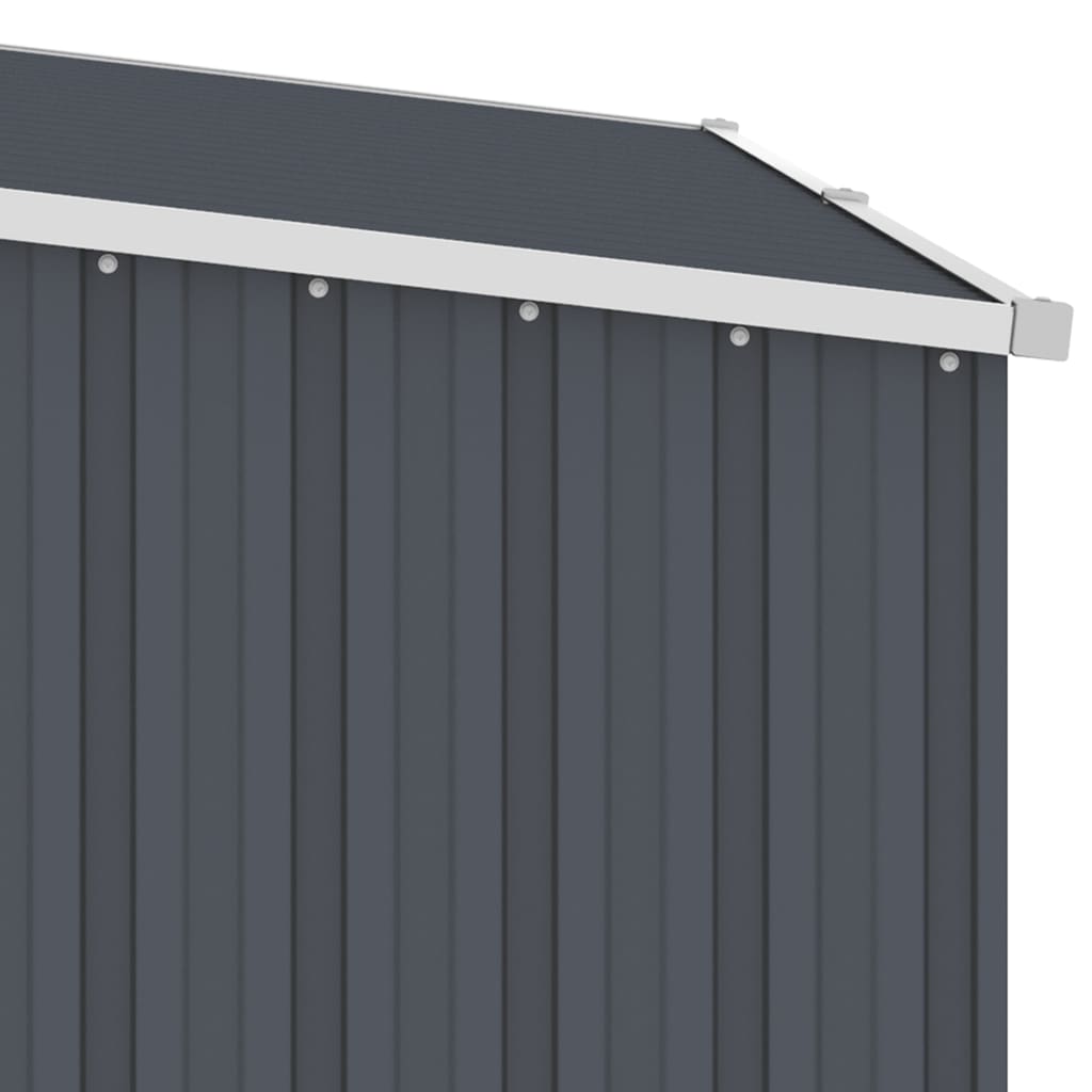 Abrigo de lenha jardim 245x98x159cm aço galvanizado antracite