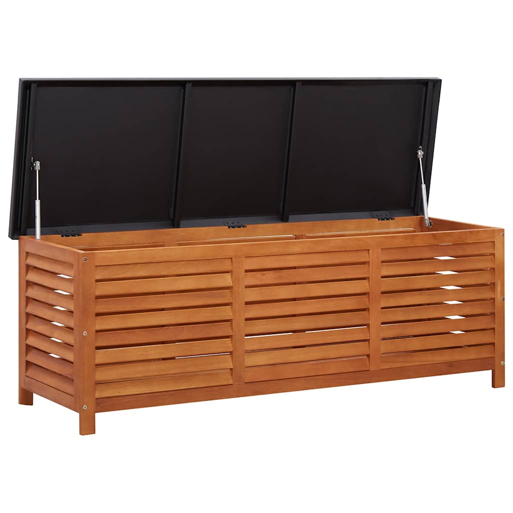 Caixa arrumação p/ jardim 150x50x55 cm madeira eucalipto maciça