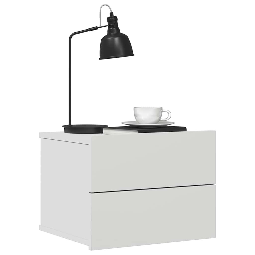 Mesa de cabeceira 40x30x30 cm derivados de madeira branco