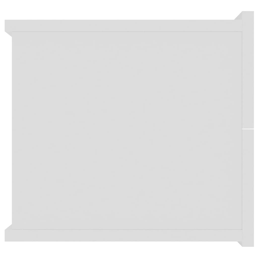 Mesas de cabeceira 2 pcs 40x30x30 cm derivados madeira branco