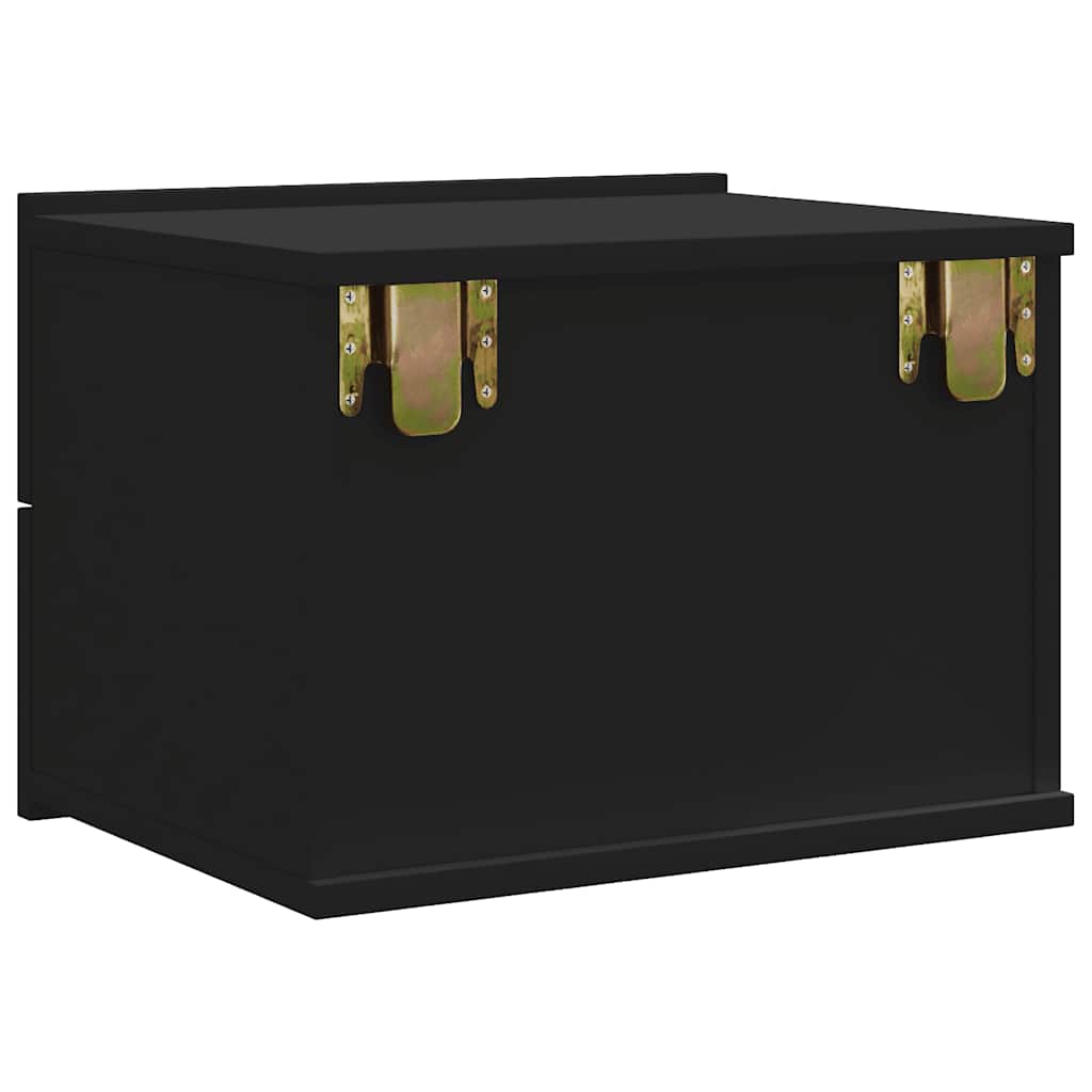 Mesa de cabeceira 40x30x30 cm derivados de madeira preto