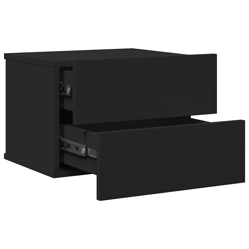 Mesa de cabeceira 40x30x30 cm derivados de madeira preto