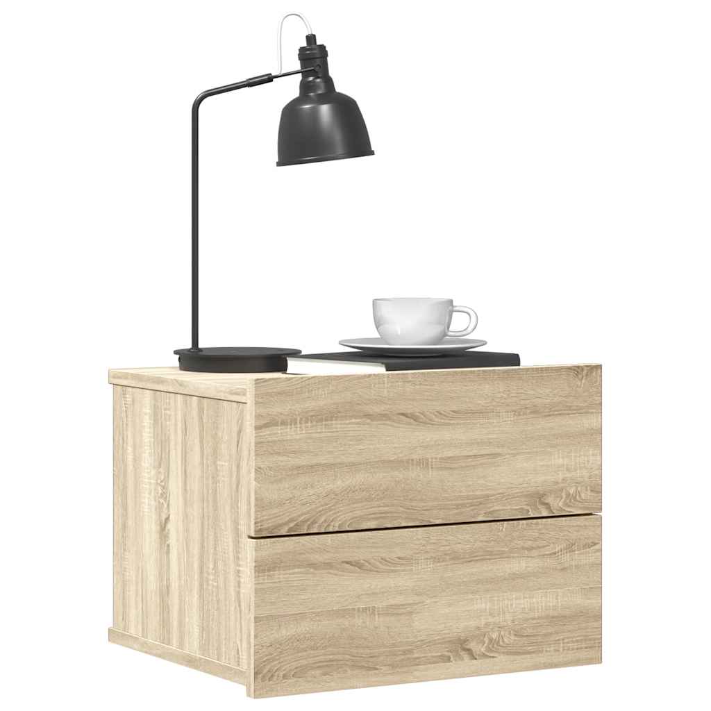 Mesa de cabeceira 40x30x30 cm contraplacado carvalho sonoma