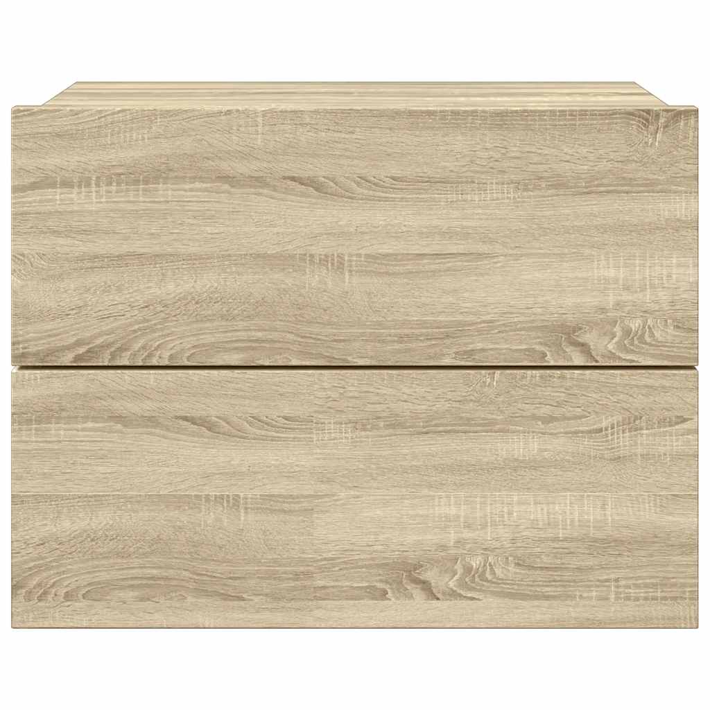 Mesa de cabeceira 40x30x30 cm contraplacado carvalho sonoma