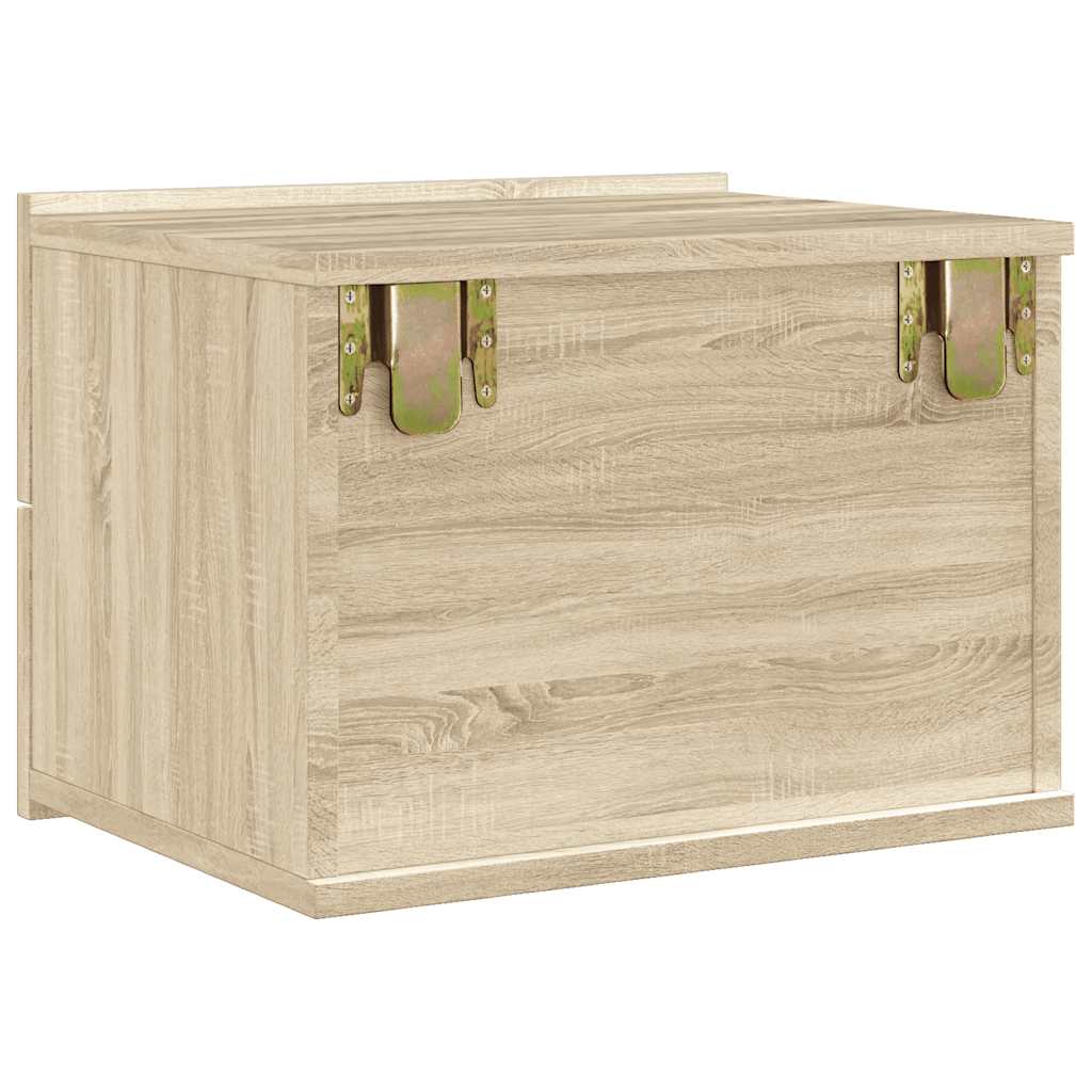 Mesa de cabeceira 40x30x30 cm contraplacado carvalho sonoma