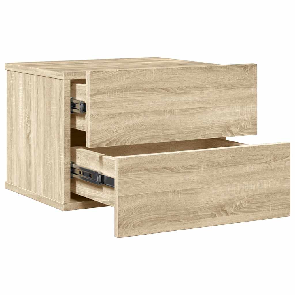 Mesa de cabeceira 40x30x30 cm contraplacado carvalho sonoma