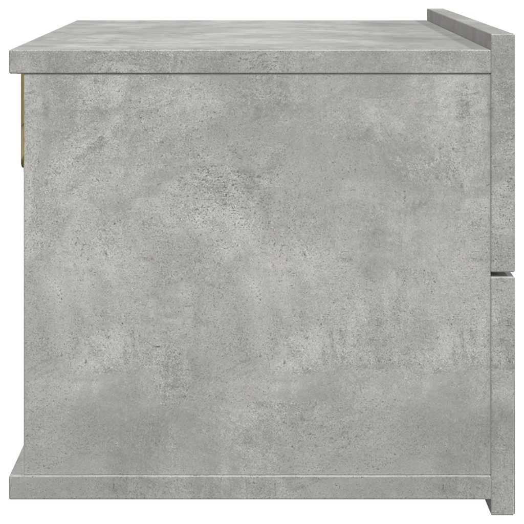 Mesa de cabeceira 40x30x30 cm derivados madeira cinza cimento