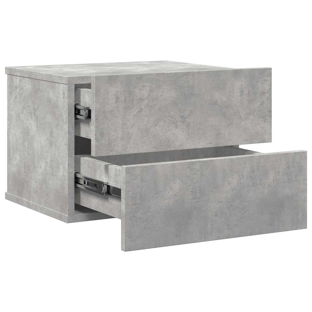 Mesa de cabeceira 40x30x30 cm derivados madeira cinza cimento