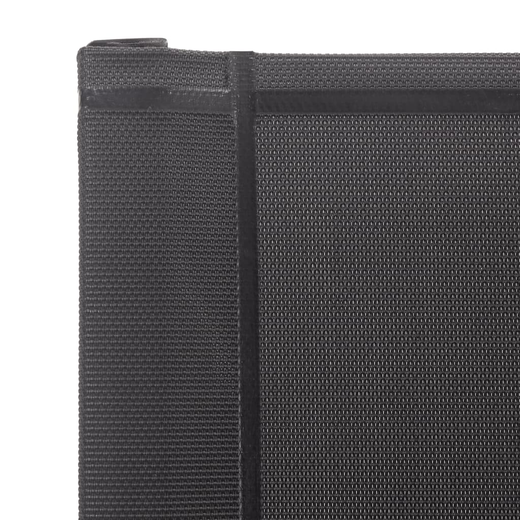 Cadeiras de jardim 2 pcs textilene e aço inoxidável cinzento