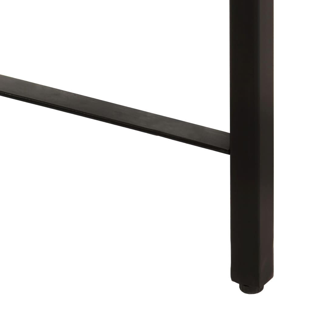 Estante com 3 prateleiras 160x31x80 cm madeira mangueira maciça