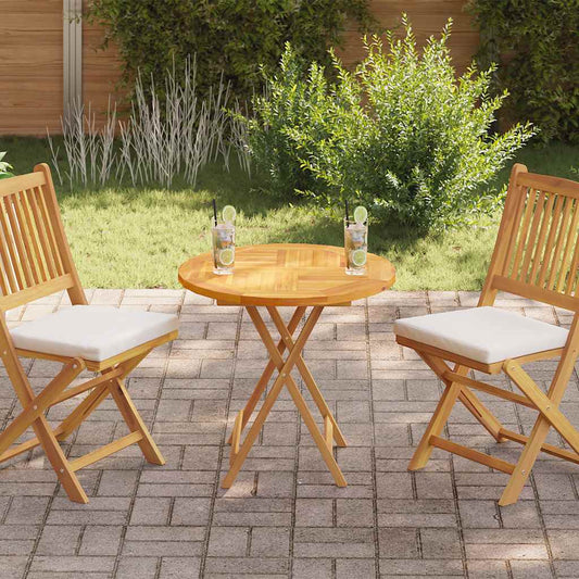 Tampo de mesa redondo 2,5 cm 70 cm madeira de teca maciça