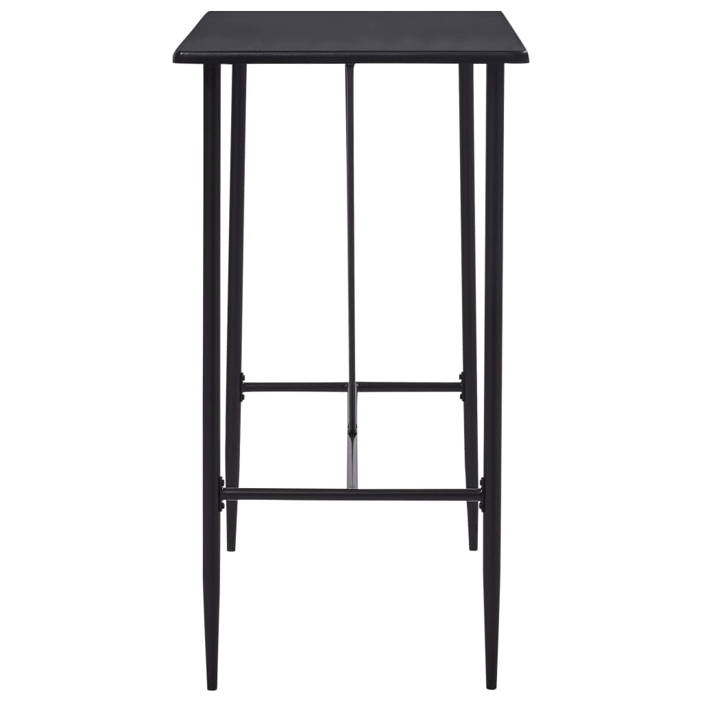 5 pcs conjunto de bar plástico preto