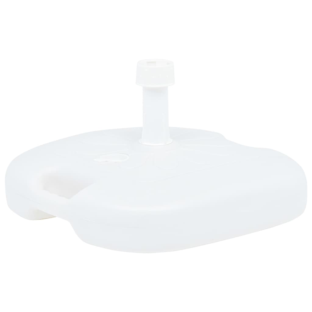 Base de guarda-sol enchimento c/ areia/água 16L plástico branco
