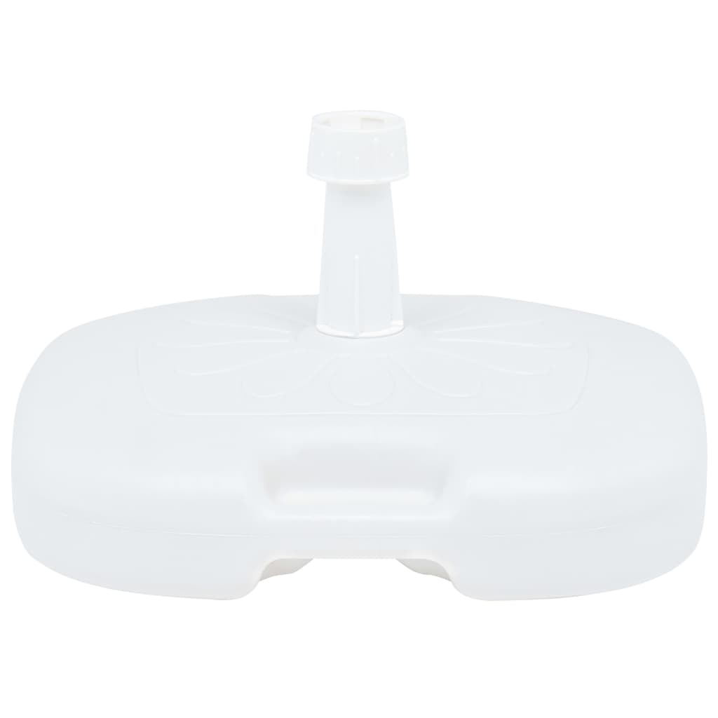 Base de guarda-sol enchimento c/ areia/água 16L plástico branco