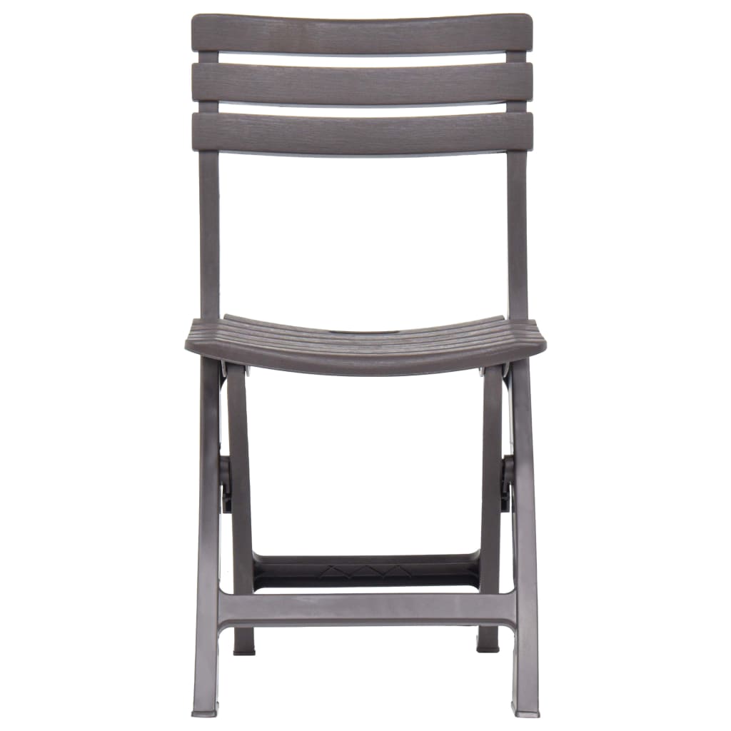 Cadeiras de jardim dobráveis 2 pcs plástico moca