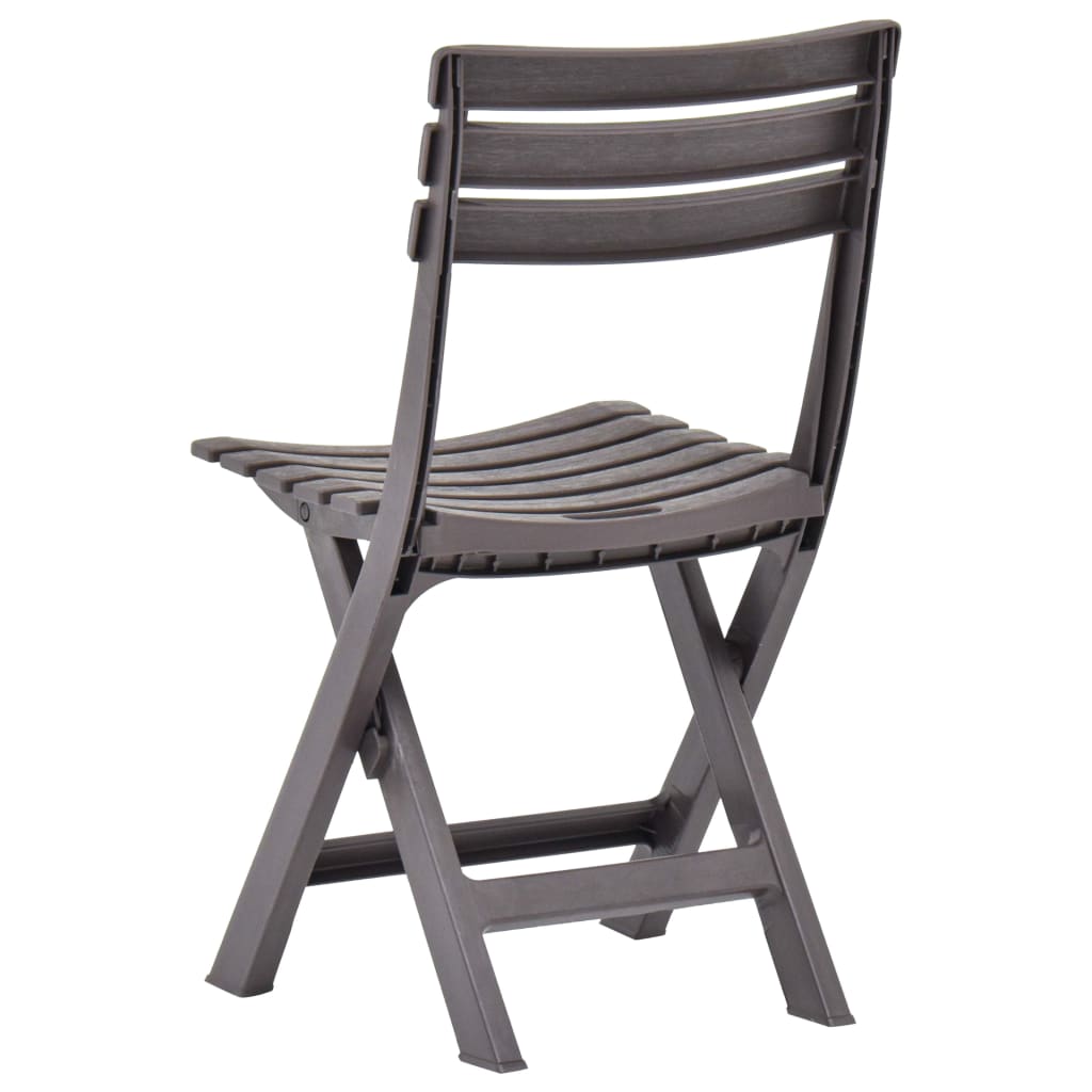 Cadeiras de jardim dobráveis 2 pcs plástico moca