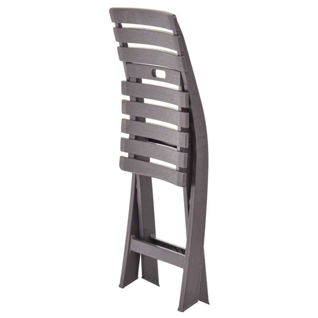 Cadeiras de jardim dobráveis 2 pcs plástico moca
