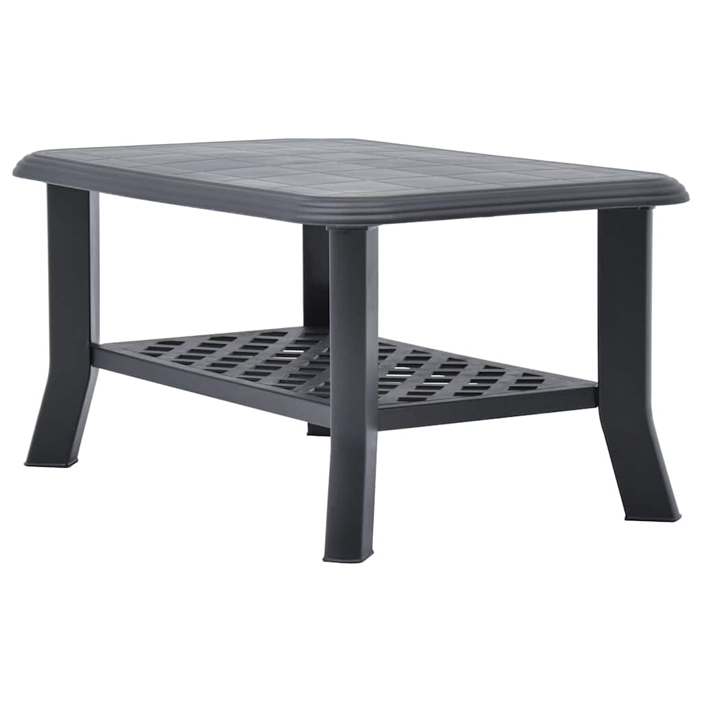 Mesa de centro 90x60x46 cm plástico antracite