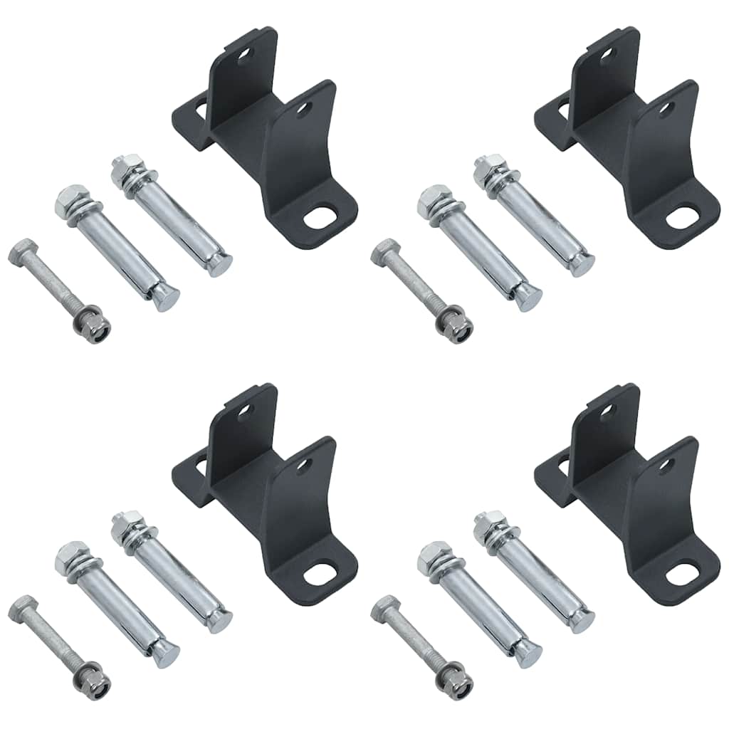 Toldo com sensor de vento e LED 500x300 cm azul e branco